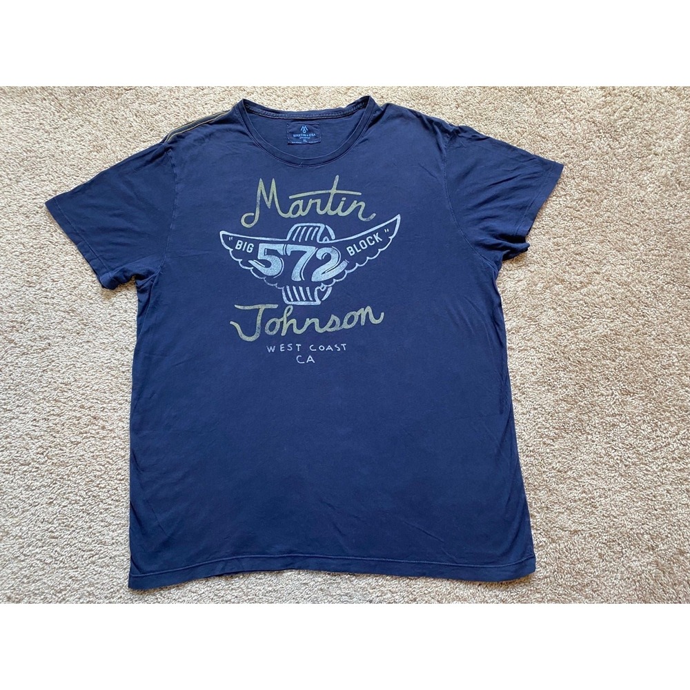Martin + OSA 572 Johnson T Shirt West Coast CA Single Stitch XL Boating BeachS10